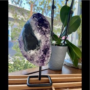 Amethyst on stand